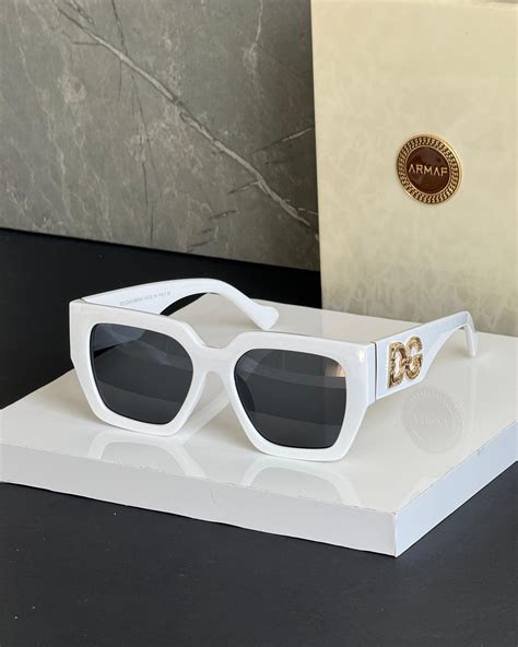 gafas dolce gabbana blancas|dolce and gabbana ladies sunglasses.